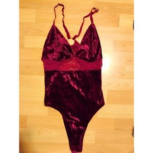 Velvet bodysuit